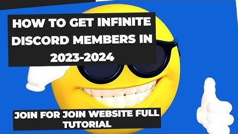 Join for Join Bot Full Tutorial    FREE DISCORD MEMBERS 2023 2024    #join4join #discord #free