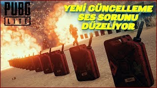 PUBG Lite - GÜNCELLEME NOTLARI - SES SORUNU DÜZELİYOR - EFSANE SKIN