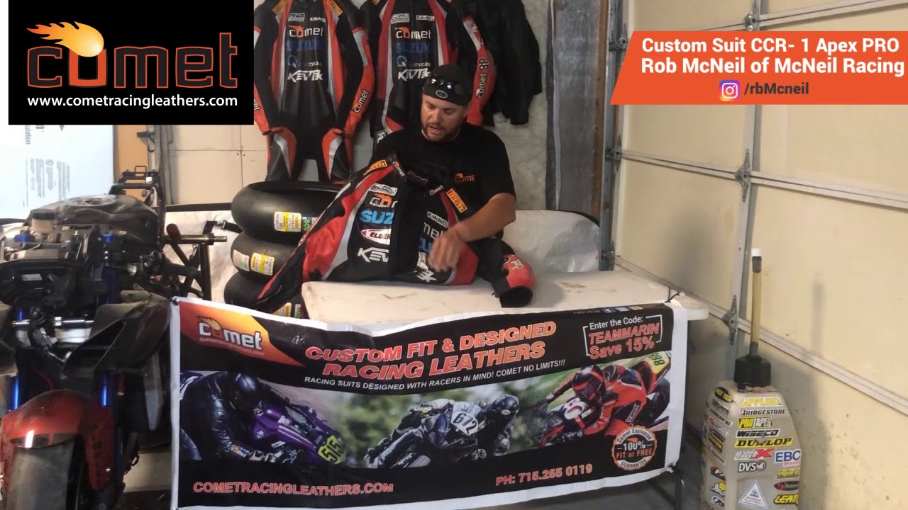 Rob McNeil Comet Racing Leathers Brand Ambassador  Comet Racing Leathers suit review