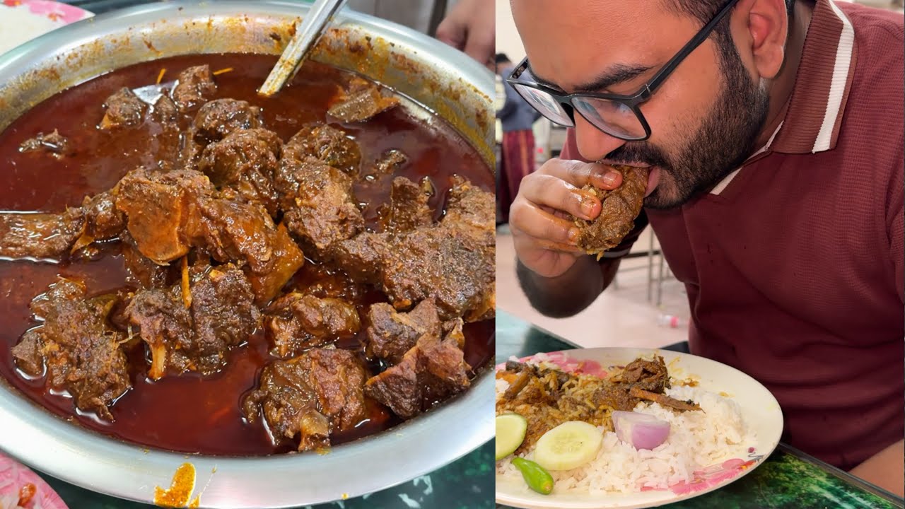 Eating Dinner(Rice & Spicy Meat Curry, Chui Jhal) With Friends at Khulna Zero Point