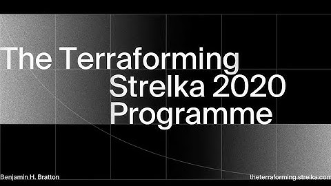 Benjamin Bratton: The Terraforming (Part 1: Introduction + Black Star)