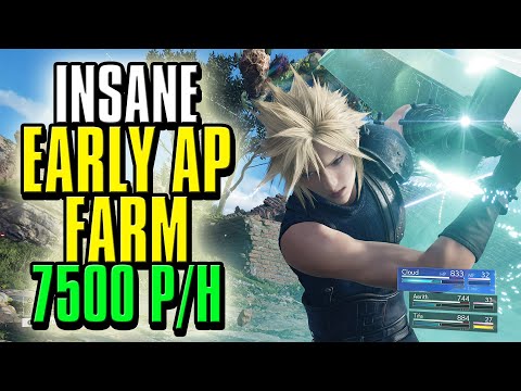 Final Fantasy VII Rebirth BEST Early Game AP Farm 7500+ Per Hour Chapter 2 Onwards