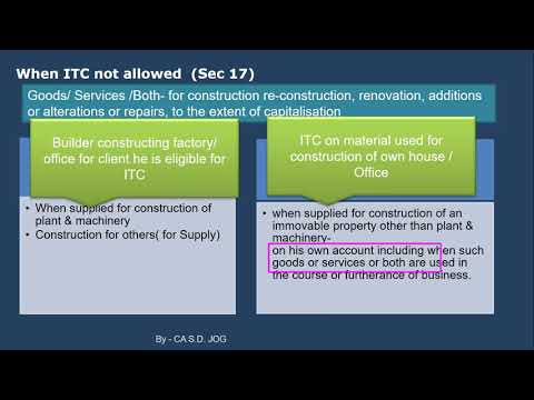 GST- Input Tax