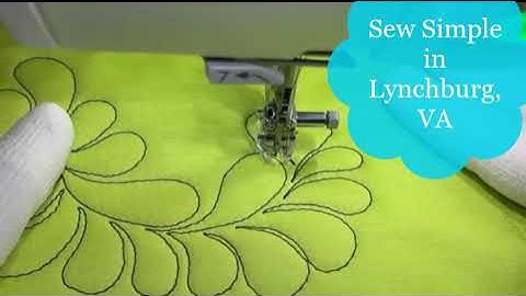 Quilting Designs: Free Motion Feather Filler