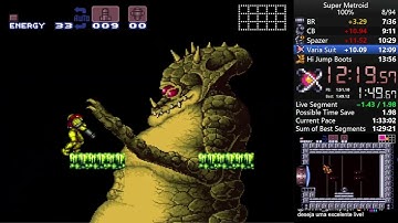 Super Metroid 100% 1:34:08 IGT 01:03
