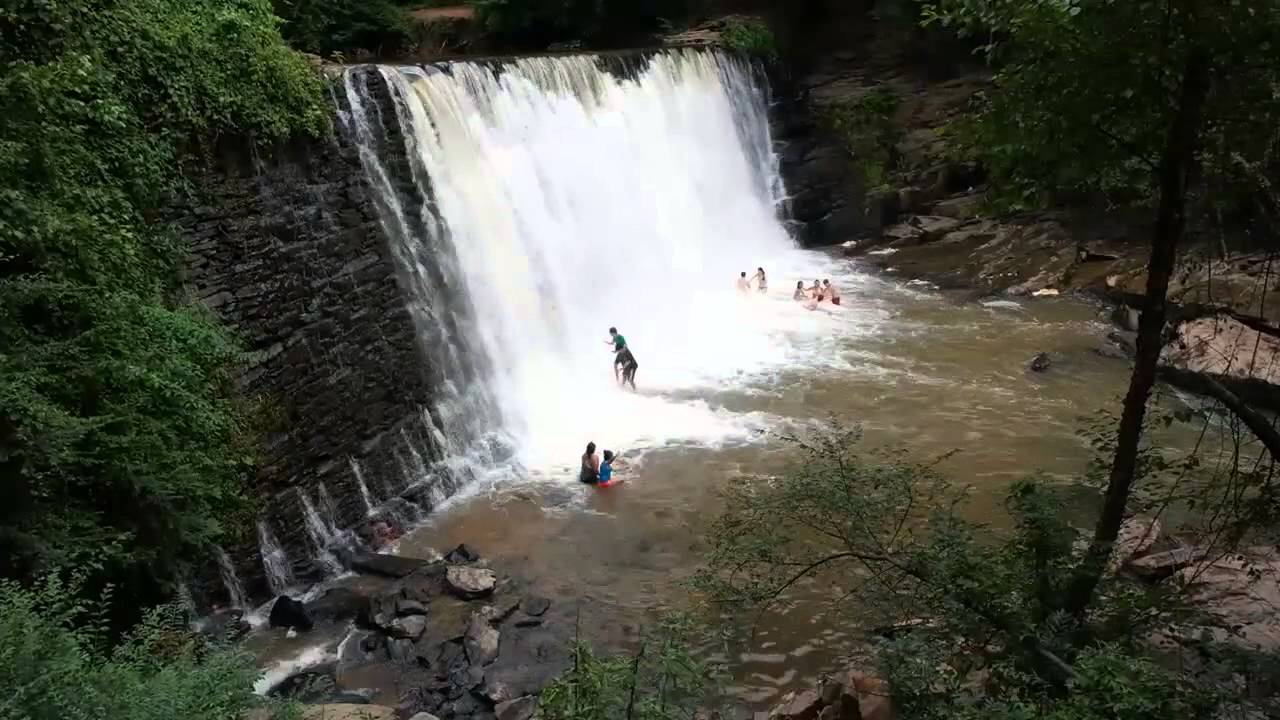 Roswell Mill Falls - YouTube