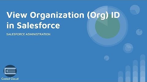 How to Find My Salesforce Organization ( Org ) ID