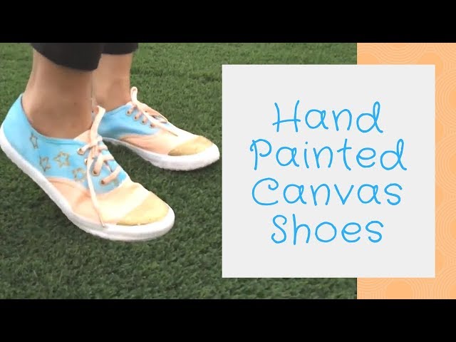 white canvas shoes for crafts