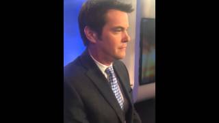 PIX11's Tamsen Fadal quizzes fellow anchor John Muller
