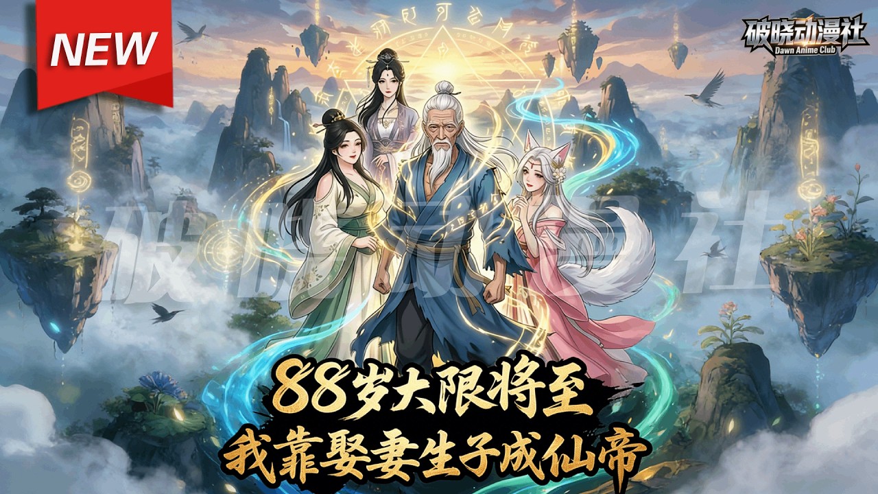 MULTISUB📢新番上线《88岁大限将至，我靠娶妻生子成仙帝》第1~80集丨岁寿元的李长生，觉醒“多子多福”系统，纳妾增寿涨修为，生子爆奖升根骨，自此开启纳妾生子、建立家族之路！#破晓动漫社