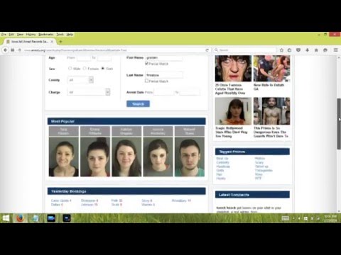 Free Arrest Records Mugshots Youtube