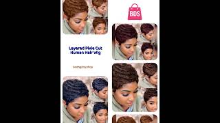 Layered Pixie Cut Human Hair Wig