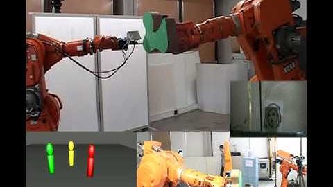 human aware force controlled manipulation using two robots