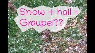 Weird weather phenomenon Snow-Hail "Graupel"