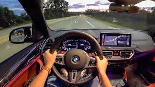 2022 BMW X3 M Competition - POV Night Drive (Binaural Audio)