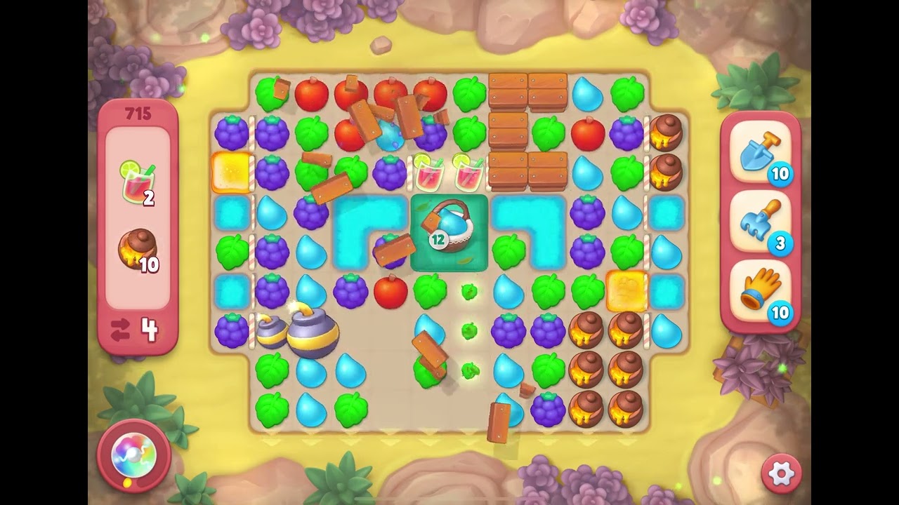 Gardenscapes Level 715 Hard