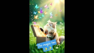 Cat got magic box✨✨🥰 |cat ko mila magic box#youtube #cat #shortsfeed#@CuteAnimal010#freerista.