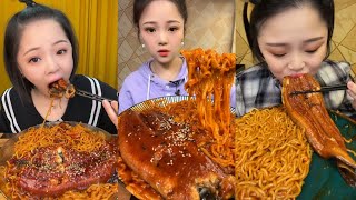 MUKBANG/ASMR SPICY NOODLE WITH EEL KUAISHOU KWAIVIDEO | Chinese Eatingshow screenshot 5