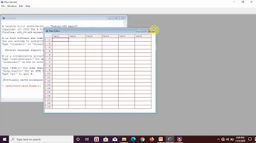 Mencari Mean Median Modus pada R Gui