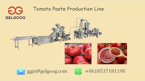 Factory Video Of Tomato Paste Making Machine Line @gelgoog.com