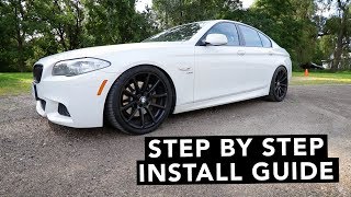 how to install coilovers bmw 5 series 2011 2016 528i 535i 550i
