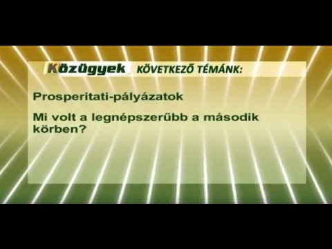 Mi volt a legnépszerűbb pályázat a második körben? (videó)