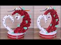 DIY Paper Heart Showpiece || DIY-Gifts Ideas || How to Make  Paper Heart Showpiece ||