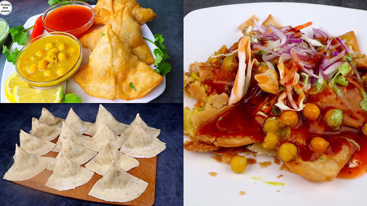 Perfect Aloo Samosa Pakistani Halwai Style Khasta Samosa with Chanay Chutney & Samosa Chaat at home