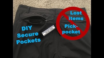 Velcro and Hidden Pockets DIY - Stop pick-pocketing and loss!