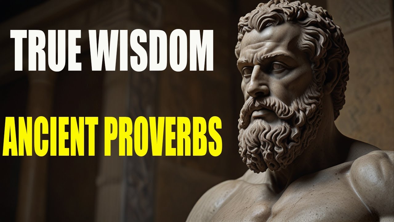 Stoic Proverbs TRUE WISDOM | ANCIENT PROVERBS STOICISM - YouTube