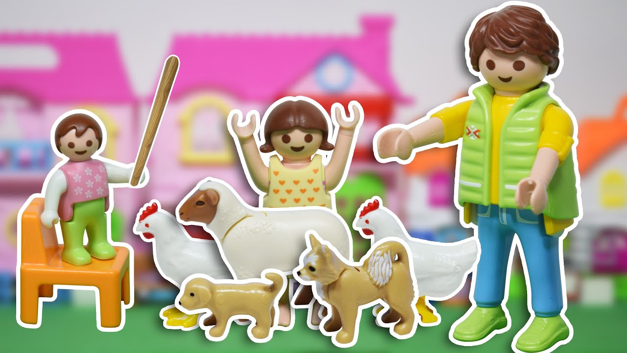 سمسم خرج في الشارع و خطف الكلب و الفرخه و الخروف و دخلهم البيت - عائلة ساندي - قصص اطفال