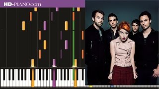 How to play Paramore Decode   Piano tutotial  50% speed