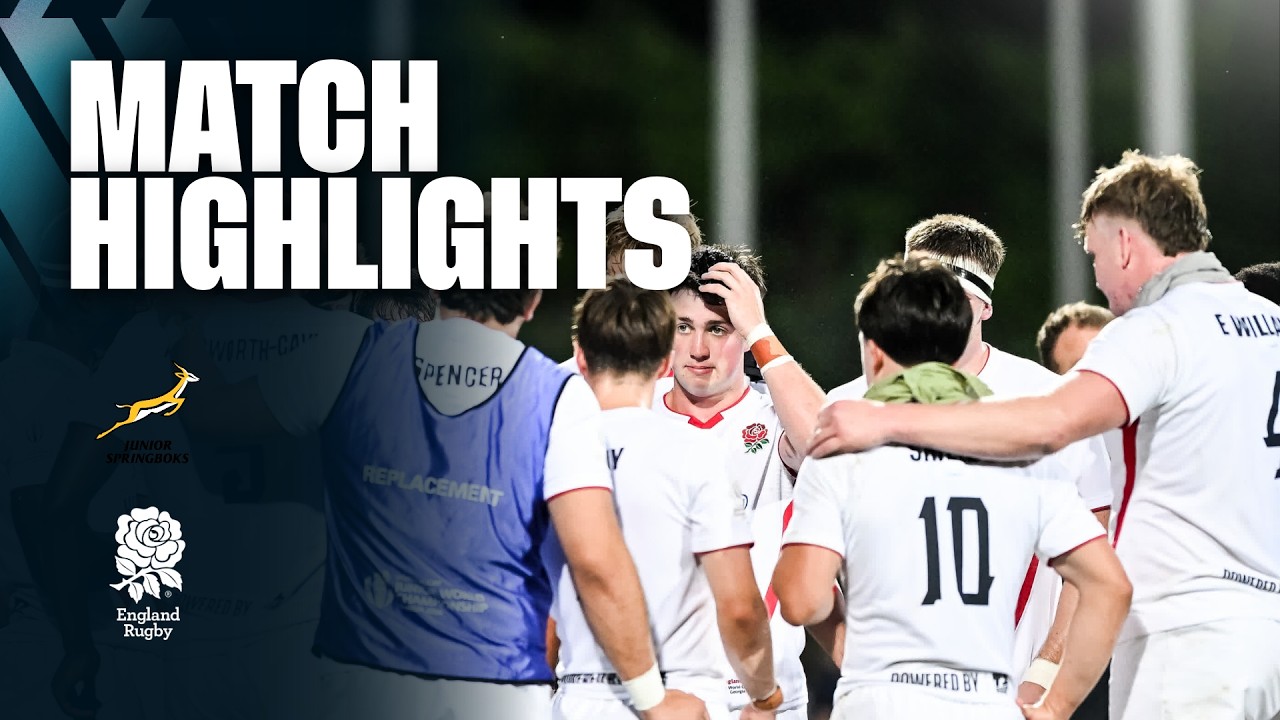 England U20 Men v South Africa Match Highlights