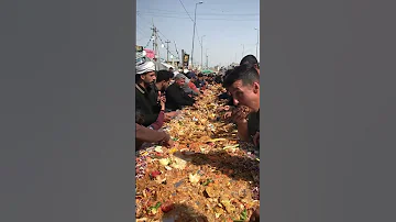 اكبر سفرت طعام الزوار الأمام الحسين ع من البصرة الي محافظة الناصرية ماجورين ان شاء الله 