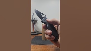 Spyderco Tenacious w/ KME Edge.   #kme #knifeskills #knifesharpening #sharp #knifecommunity