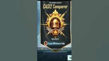 C4S12 PUBG Conqueror Done 🤩 #shorts