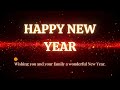 Red Happy New Years Background loop 2026