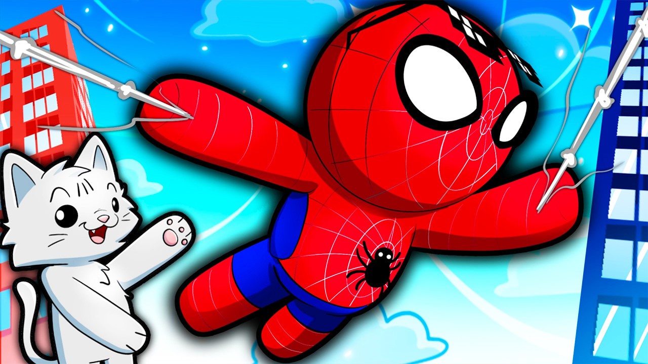 DIVENTO SPIDERMAN SU WOBBLY LIFE CON DRCAT! USO LE RAGNATELE PER UCCIDERE GOBLIN?! *VIDEO EPICO*