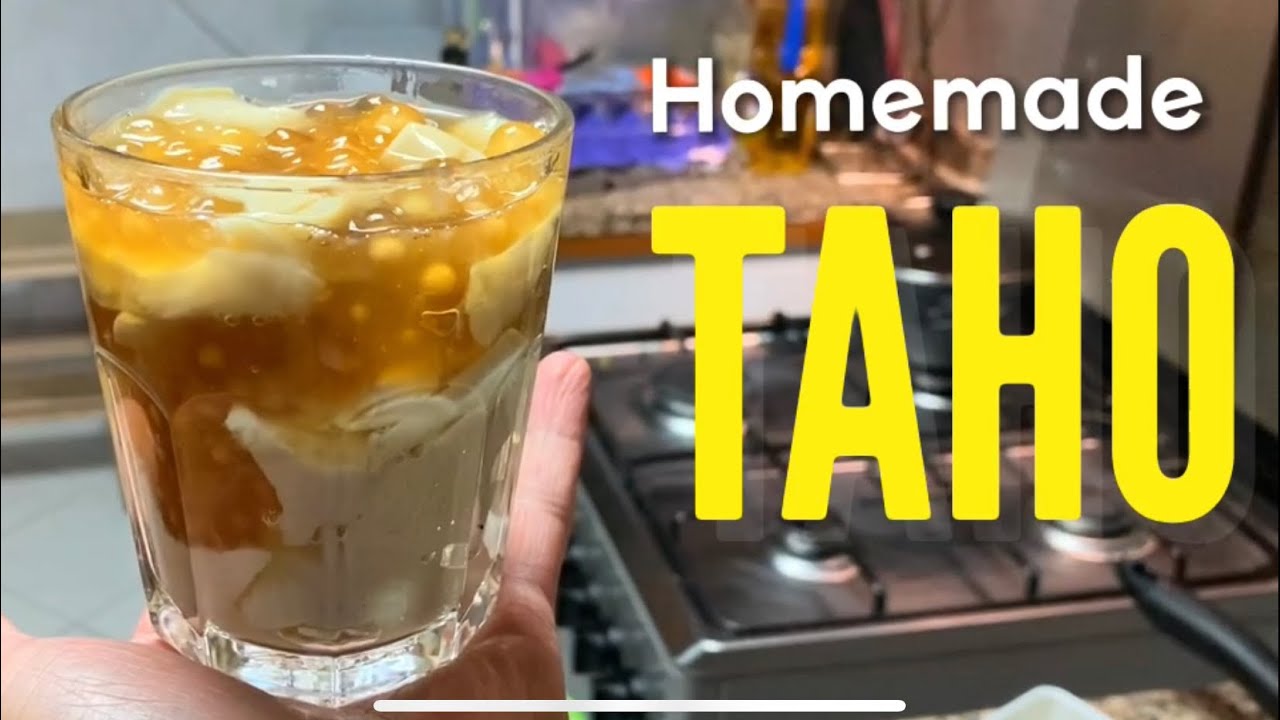 How To Make Homemade Taho from Soy Milk Less Sugar Taho YouTube