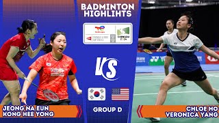 Jeong Na Eun / Kong Hee Yong vs Ho / Yang | Uber Cup 2024 Badminton