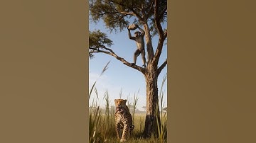 Cheetah Steals Baby Monkey, But It Didn