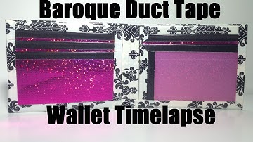 Duct Tape Wallet Timelapse!!