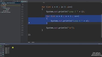 Java nested loop | التكرارات الداخلية جافا