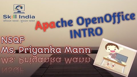 Apache OpenOffice Introduction|| IT/ITeS || NSQF level-4