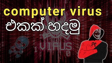 How to create computer virus☠️ in sinhala | Tech lancer - sinhala......