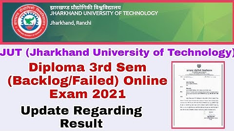 JUT Diploma 3rd Sem(backlog/Failed) Result Update | JUT Polytechnic Latest Update 2021 | JUT