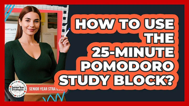 How To Use The 25-Minute Pomodoro Study Block?