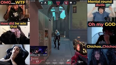 Valorant pros/streamers reacts to EDG CHICHOO's INSANE 1v4 CLUTCH against G2
