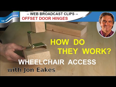 Video: Co jsou ofsetové závěsy dveří?