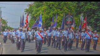 Cloughfern Young Conquerors 50th Anniversary Band Finish Their own 50th Anniversary Parade 19/08/23